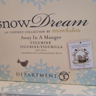 Lot 157: Dept. 56 SnowBabies Christmas Figures 