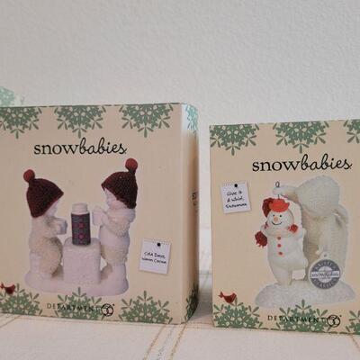 Lot 159: Dept. 56 SnowBabies Christmas Figures 