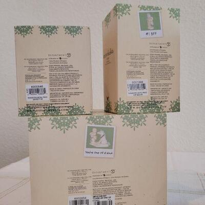 Lot 161: Dept. 56 SnowBabies Christmas Figures 