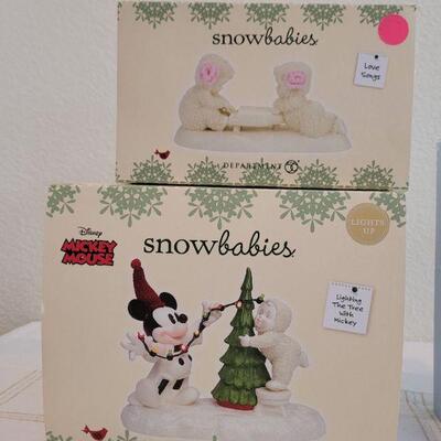 Lot 164: Dept. 56 SnowBabies Christmas Figures 
