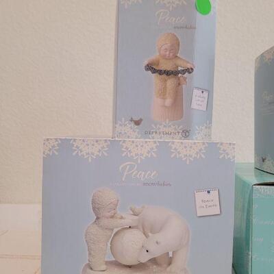 Lot 166: Assorted Dept. 56 SnowBabies Christmas Figures 