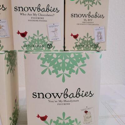 Lot 175: Assorted Dept. 56 SnowBabies Christmas Figures 