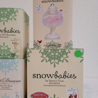 Lot 176: Assorted Dept. 56 SnowBabies Christmas Figures 