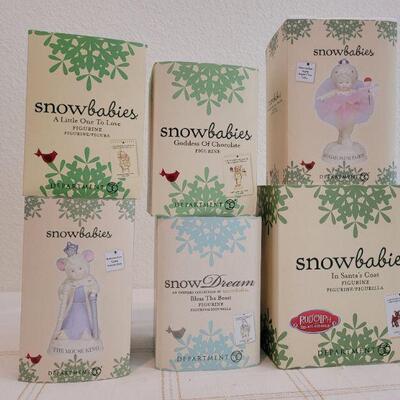 Lot 176: Assorted Dept. 56 SnowBabies Christmas Figures 