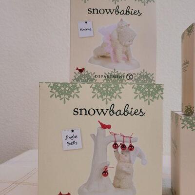 Lot 177: Assorted Dept. 56 SnowBabies Christmas Figures 