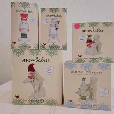 Lot 178: Assorted Dept. 56 SnowBabies Christmas Figures 