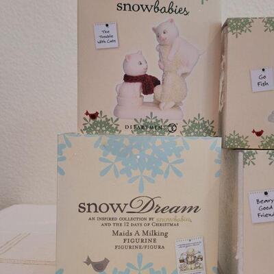 Lot 179: Assorted Dept. 56 SnowBabies Christmas Figures 