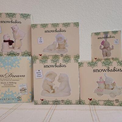 Lot 179: Assorted Dept. 56 SnowBabies Christmas Figures 