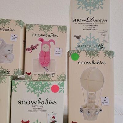 Lot 180: Assorted Dept. 56 SnowBabies Christmas Figures 