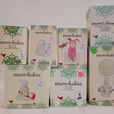 Lot 180: Assorted Dept. 56 SnowBabies Christmas Figures 