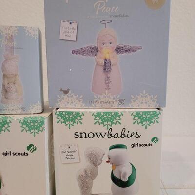 Lot 185: Assorted Dept. 56 SnowBabies Christmas Figures 