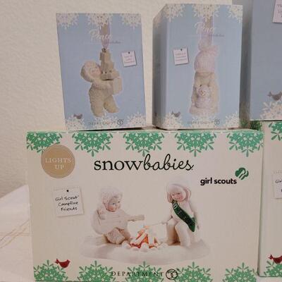 Lot 185: Assorted Dept. 56 SnowBabies Christmas Figures 