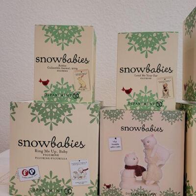 Lot 186: Assorted Dept. 56 SnowBabies Christmas Figures 