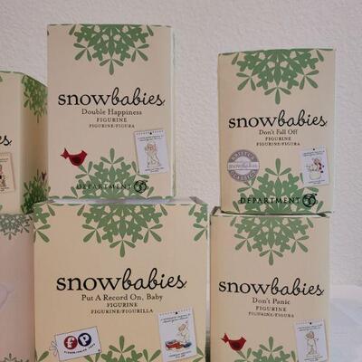 Lot 186: Assorted Dept. 56 SnowBabies Christmas Figures 