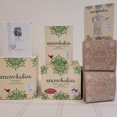 Lot 187: Assorted Dept. 56 SnowBabies Christmas Figures 