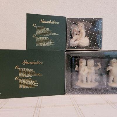 Lot 189: Assorted Dept. 56 SnowBabies Christmas Figures 