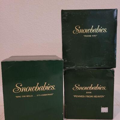 Lot 192: (3) Assorted Dept. 56 SnowBabies Christmas Figures 