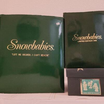 Lot 195: Assorted Dept. 56 SnowBabies Christmas Figures 