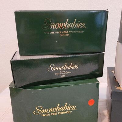 Lot 199: Assorted Dept. 56 SnowBabies Christmas Figures 