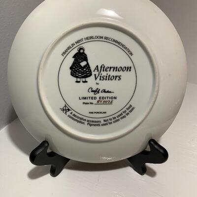 “Afternoon Visitor” Numbered Franklin Mint Collection 