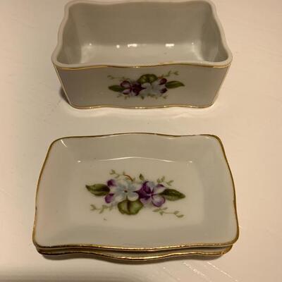 3 pieces Numbered 7 of 965, Norcrest “Sweet Violets”