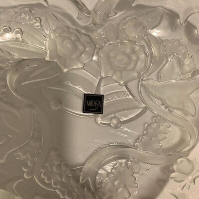 MIKASA, Heart shape Crystal Dish 