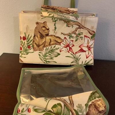 2 pieces Handbag and Cosmetic Bag