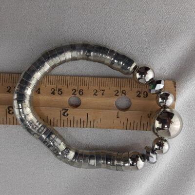 Silvertone Stretch Bracelet