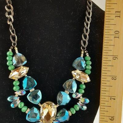 Huge Crystal Cluster Necklace