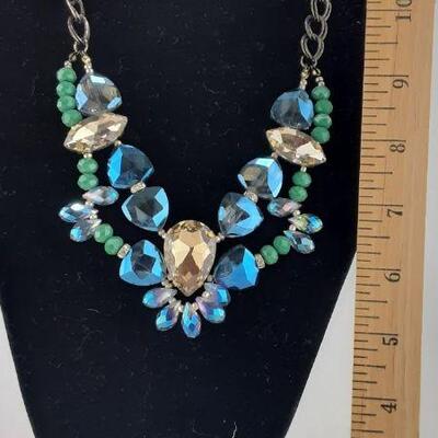 Huge Crystal Cluster Necklace