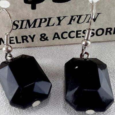 Black Acrylic Beads Necklace
