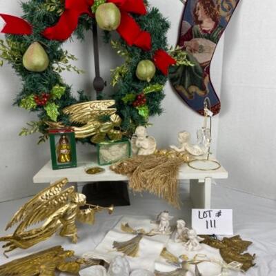 J - 111. Gold & White & Silver Angels Lot