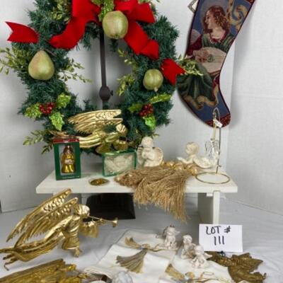 J - 111. Gold & White & Silver Angels Lot