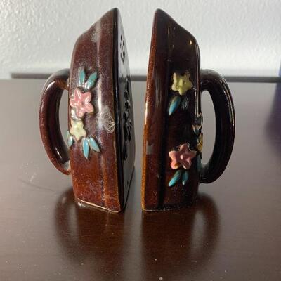 Vintage Iron Salt and Pepper Shakers 