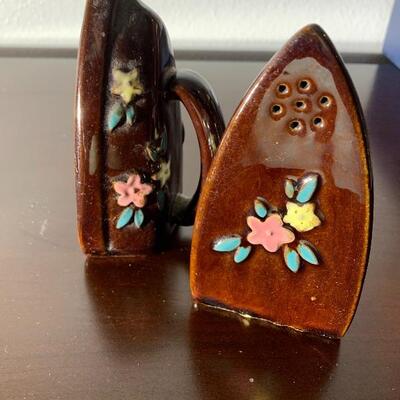Vintage Iron Salt and Pepper Shakers 