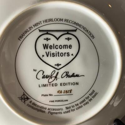 Welcome Visitors Collector Plate