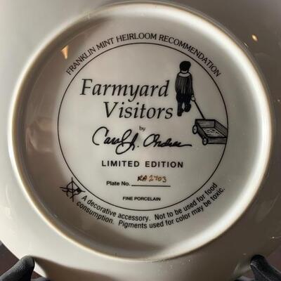 Farmyard Visitors limited Edition Collector Plate 