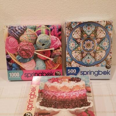 Lot 205: (3) New Springbok Puzzles