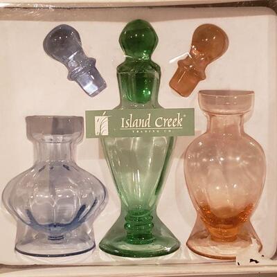Lot 213: NEW Perfume Bottles and Hanging Floral Ball
