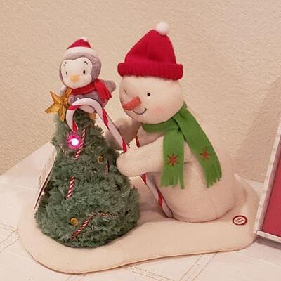 Lot 216: NEW Christmas Memories Book and Animated Snowman 