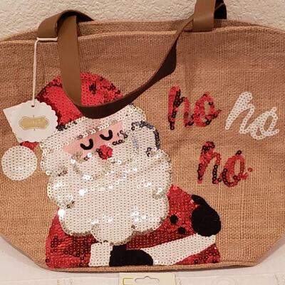 Lot 232: NEW Santa Tote, Inspirational Token, Socks, Watch and Pen