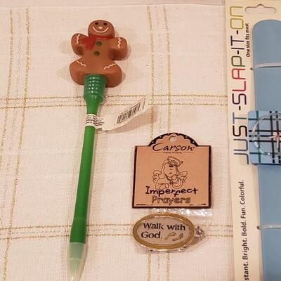 Lot 232: NEW Santa Tote, Inspirational Token, Socks, Watch and Pen