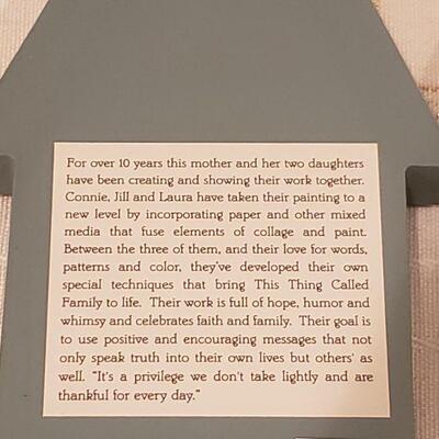 Lot 237: (3) "This Thing Called Family" Deco