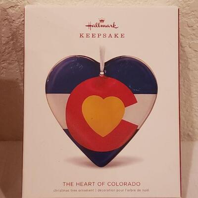 Lot 241: New Hallmark Colorado Christmas Ornament,  Santa Keepsake, and Merry Christmas Garland