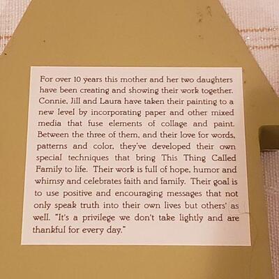 Lot 242: NEW (3) "This Thing Called Family" Deco