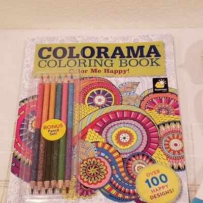 Lot 249: New Coloring book, Pen, Piggy bank, Socks & Dresser Jewelry Dishes