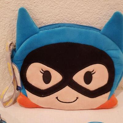 Lot 260: NEW Bat Girl Wristlet, Slippers & Chapstick 