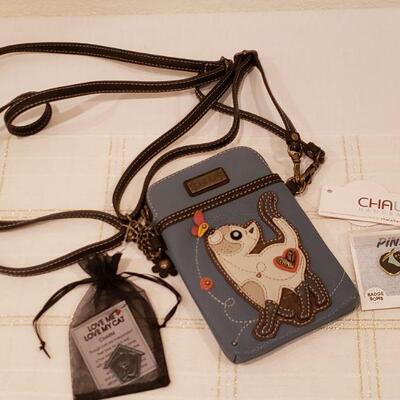 Lot 274: New Chala Purse, Cat Pin and Inspirational Token