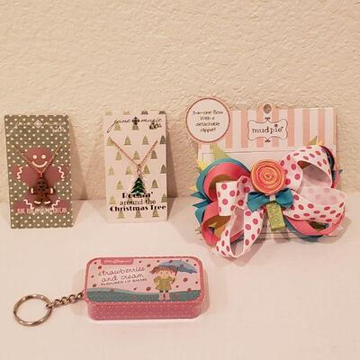 Lot 282: NEW Necklaces, Hairbow and Lip Balm