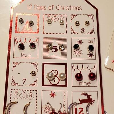 Lot 295: Holiday Jewelry lot (One Earring Missing)